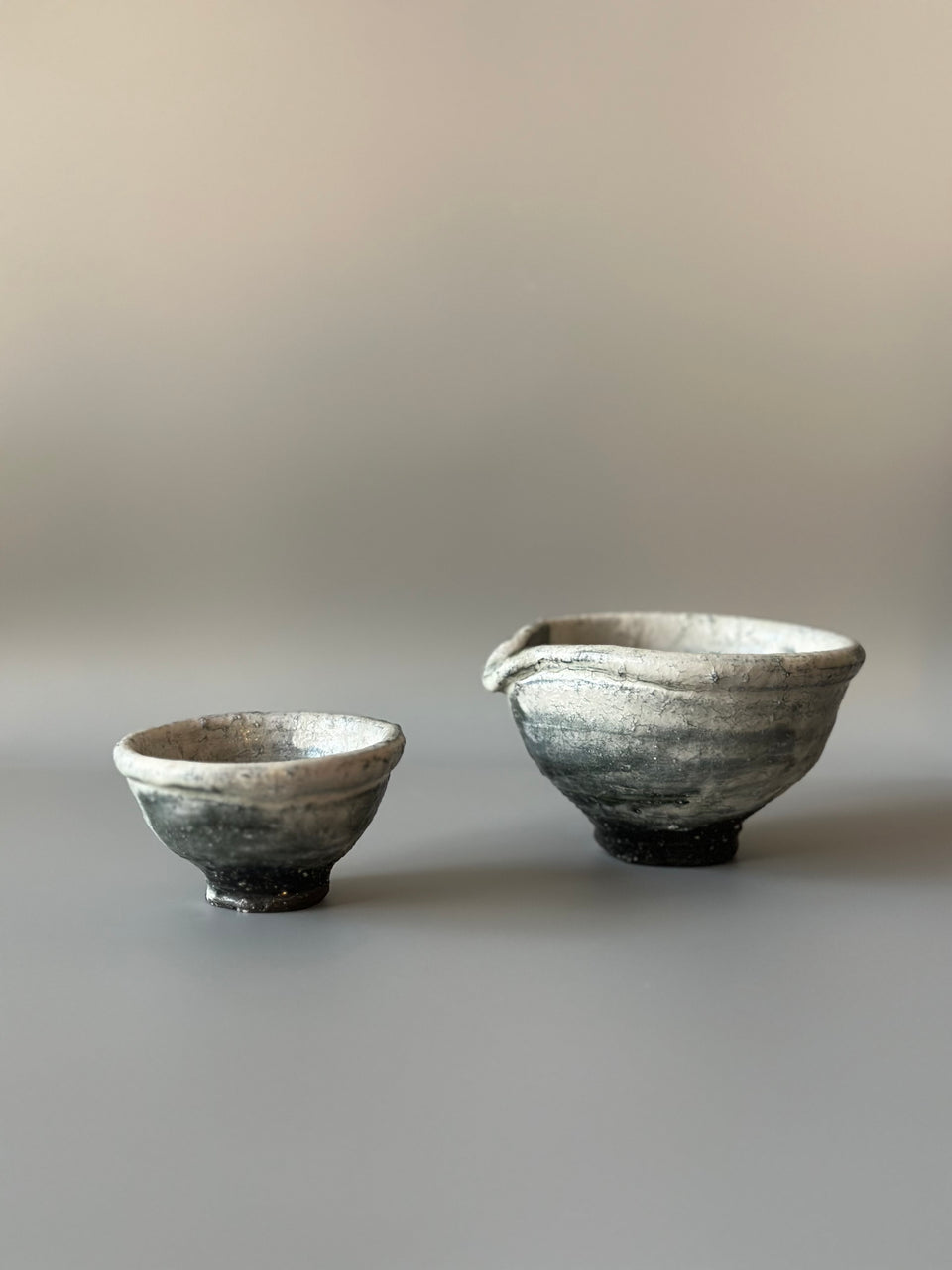 Ash Glaze Tea Pitcher and Cup