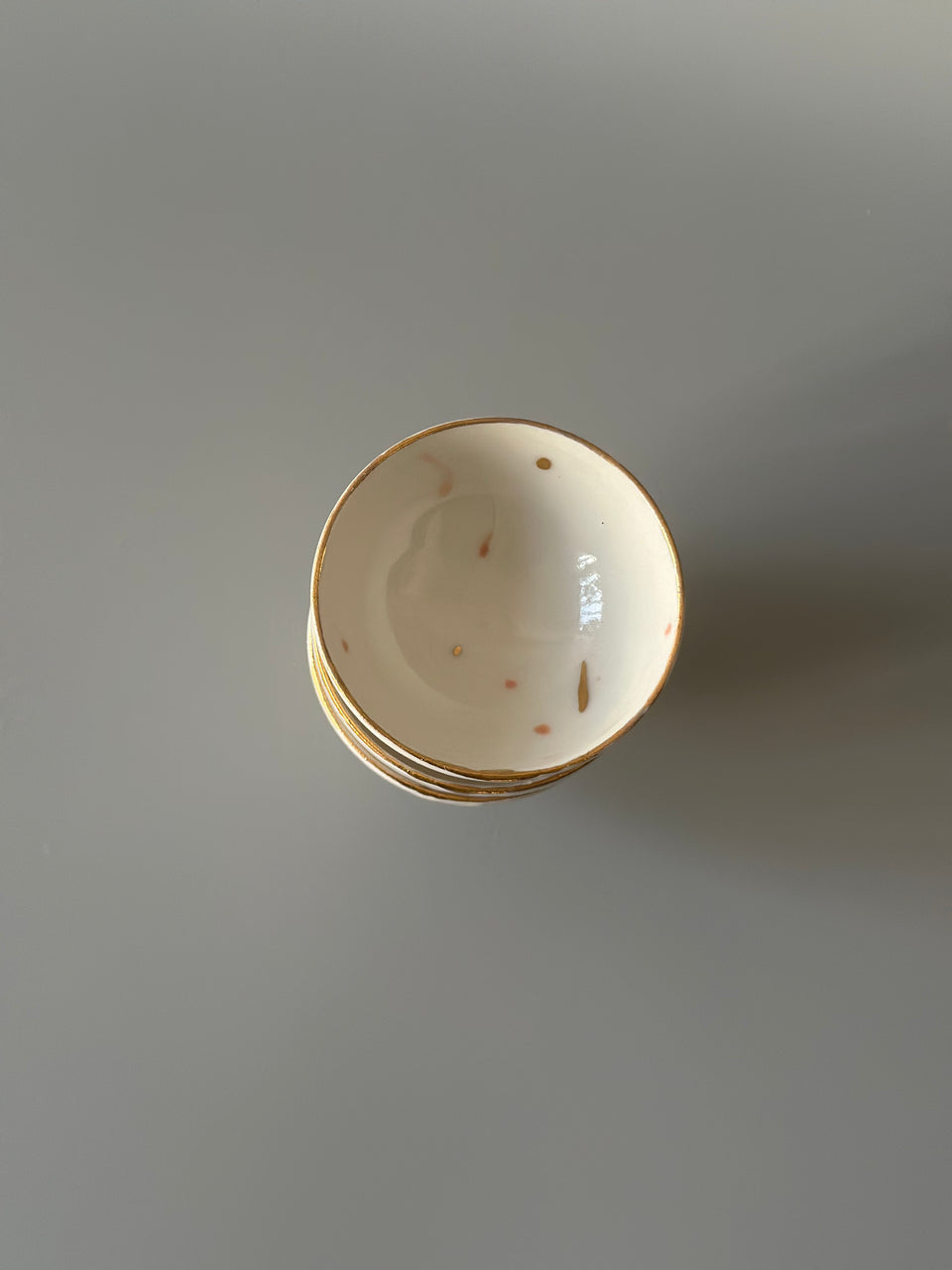 Confetti Tea Cup (Gold Edge)