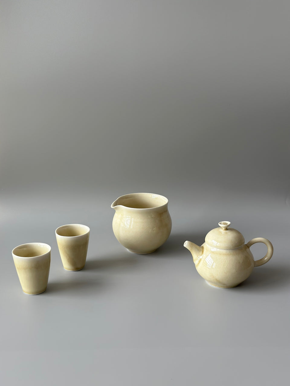 Earthy Yellow Teacup straight