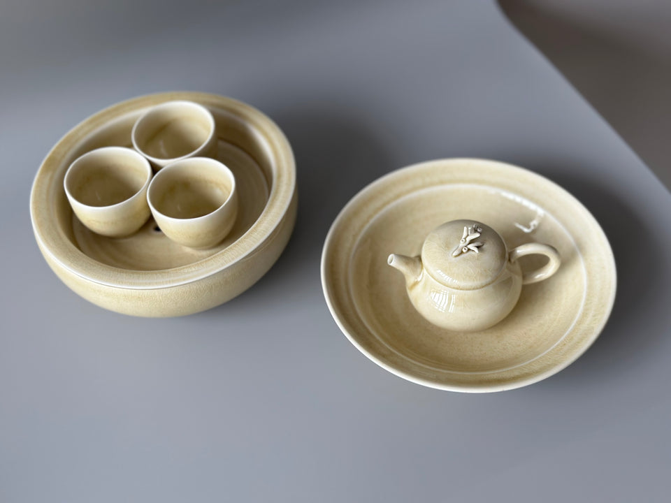 Earthy Yellow Gong Fu Tea Set