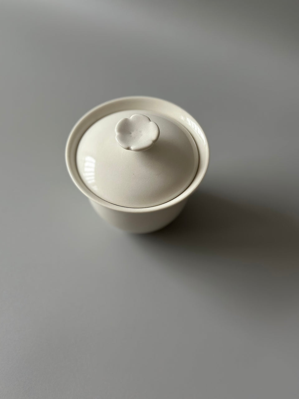 Flower Pure White Gaiwan