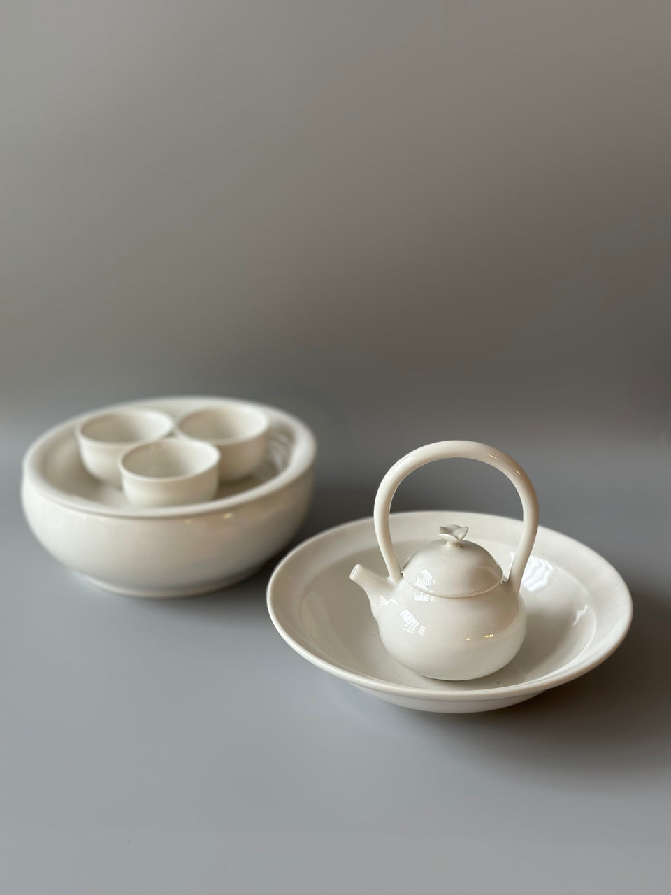 Pure White Gong Fu Tea Set